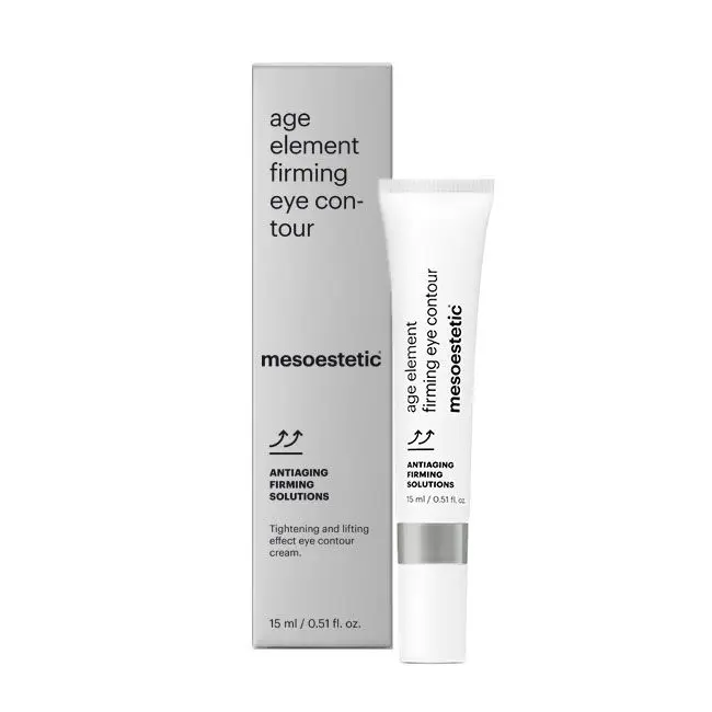 age element® firming eye contour ANTIAGING FIRMING SOLUTIONS Creme mit revitalisierender Wirkung und straffender Wirkung zur Anhebung des Augenlids. Zu dem Produkt gehört ein Keramikapplikator zur Erzielung eines Kälteeffektes. 15 ml