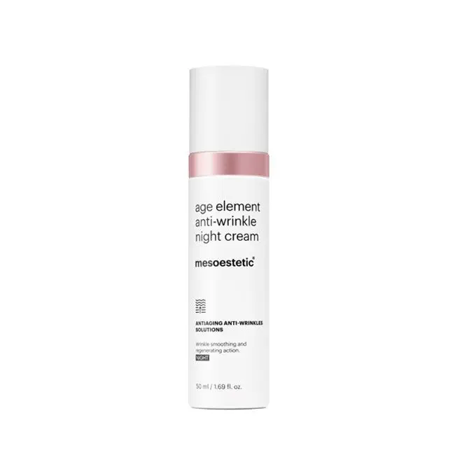 age element® anti-wrinkle night cream ANTIAGING ANTI-WRINKLES SOLUTIONS Nachtcreme zur Milderung ausgeprägter Falten mit intensiv restrukturierender und reparierender Wirkung. 50 ml