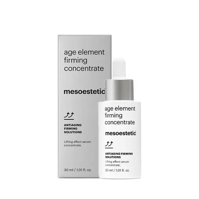 age element® firming concentrate ANTIAGING FIRMING SOLUTIONS Serum-Konzentrat mit Lifting-Effekt. Das Produkt enthält eine hohe Konzentration von straffenden Wirkstoffen, um die Haut zu restrukturieren und ihr Elastizität zu verleihen. 30 ml