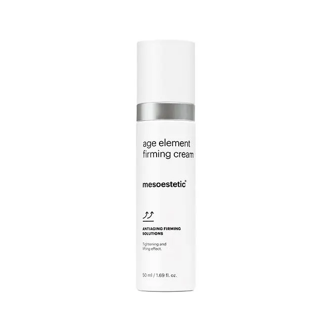 age element® firming cream ANTIAGING FIRMING SOLUTIONS Creme zur Behandlung erschlaffter Gesichtshaut. Sorgt für Straffheit und Spannkraft und definiert gleichzeitig die Gesichtskonturen neu. 50 ml
