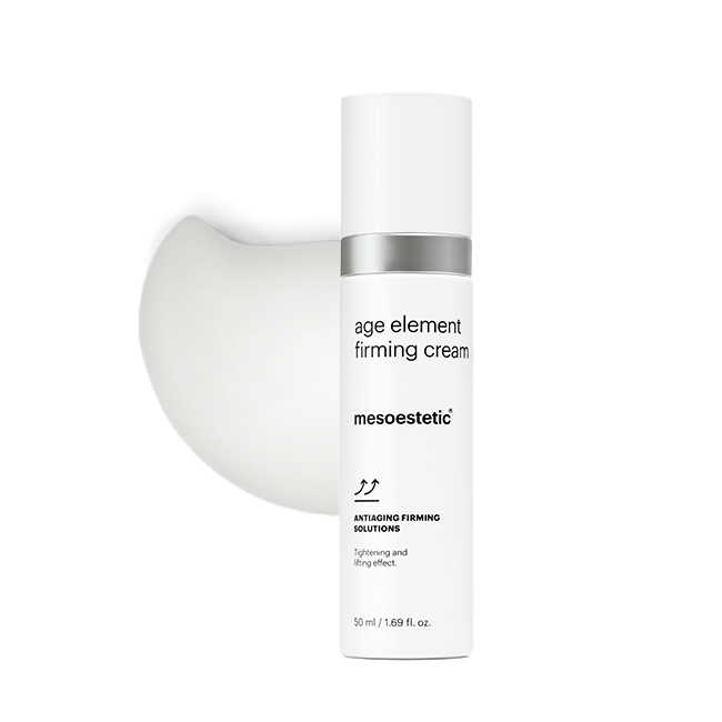 age element® firming cream ANTIAGING FIRMING SOLUTIONS Creme zur Behandlung erschlaffter Gesichtshaut. Sorgt für Straffheit und Spannkraft und definiert gleichzeitig die Gesichtskonturen neu. 50 ml