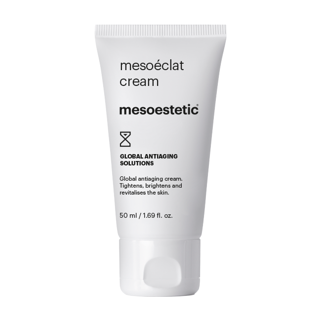mesoéclat® cream GLOBAL ANTIAGING SOLUTIONS Creme mit hohem Wirkstoffgehalt mit depigmentierenden, antioxidativen und feuchtigkeitsspendenden Eigenschaften. 50 ml