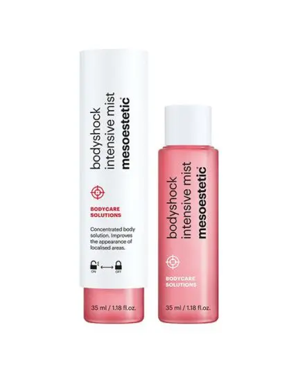 bodyshock® intensive mist BODYCARE SOLUTIONS Zweiphasiges Sprühkonzentrat für rebellische Bereiche wie Bauch und Hüften. 2 x 35 ml