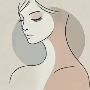 Abstrakte Darstellung einer Frau ohne erkennbare Gesichtszüge, passend als Platzhalter-Bild für Profile bei Mel’s Beauty & Academy in 5212 Hausen AG.