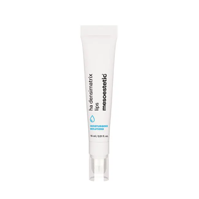 ha densimatrix lips - Regenerierendes Lippenbalsam-Öl von mesoestetic, angeboten bei Mel’s Beauty & Academy in einer schlanken 15 ml Tube.
