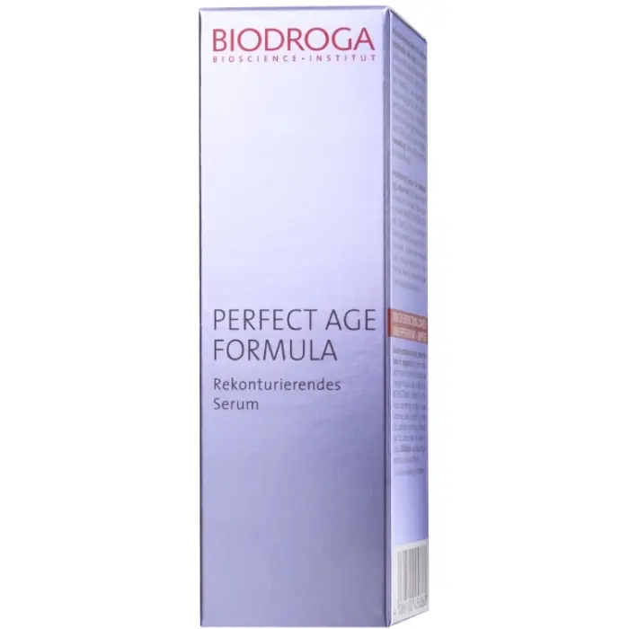 BIODROGA Perfect Age Formula – Rekonturierendes Serum in Originalverpackung. Jetzt erhältlich bei Mel’s Beauty & Academy.