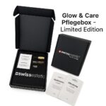 Pflegebox mit swissestetic Ampullen, Maske und Reinigung – Glow & Care Limited Edition